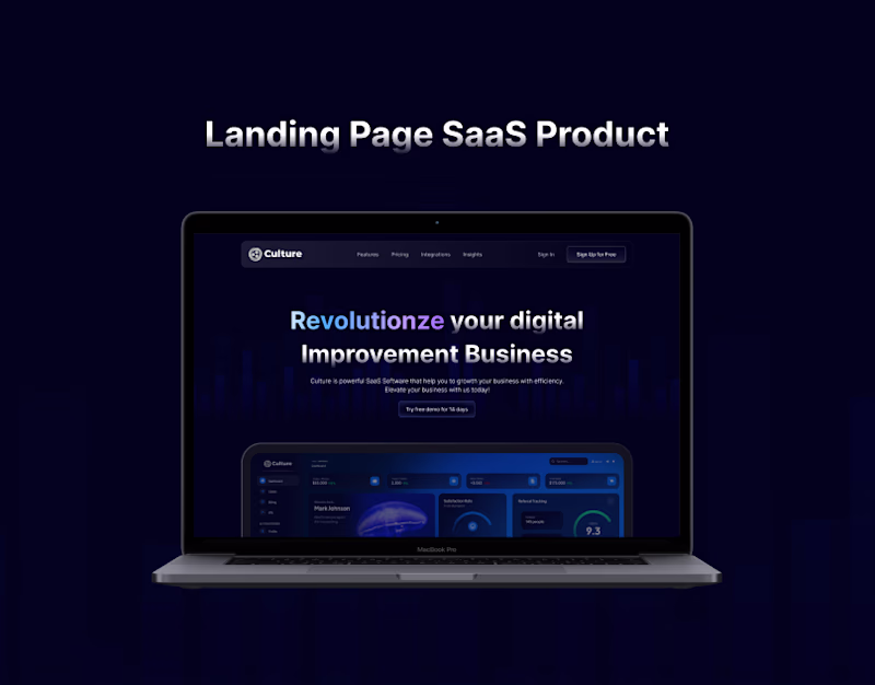 Cover image for Landing Page SaaS Product