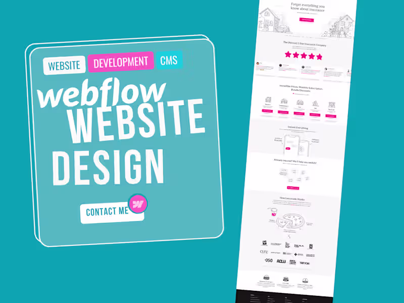 Cover image for Webflow Design & Developer | Figma to Webflow | Framer | CMS 
