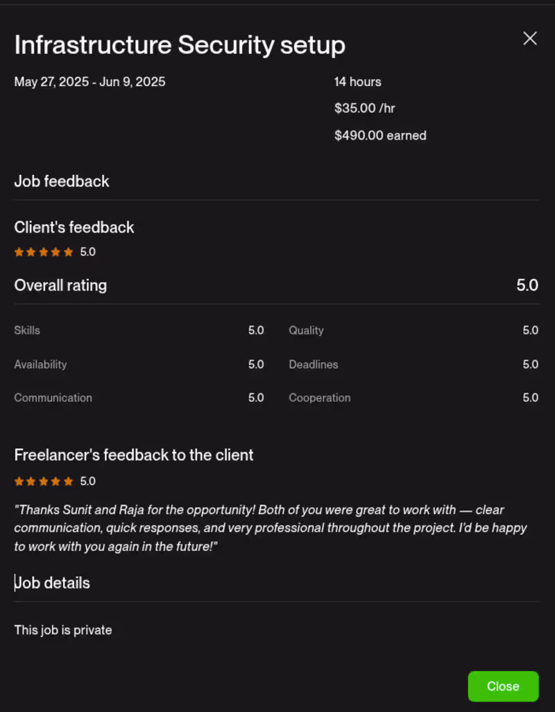 Cover image for Infrastructure Security Setup (AWS + Docker Hardening)