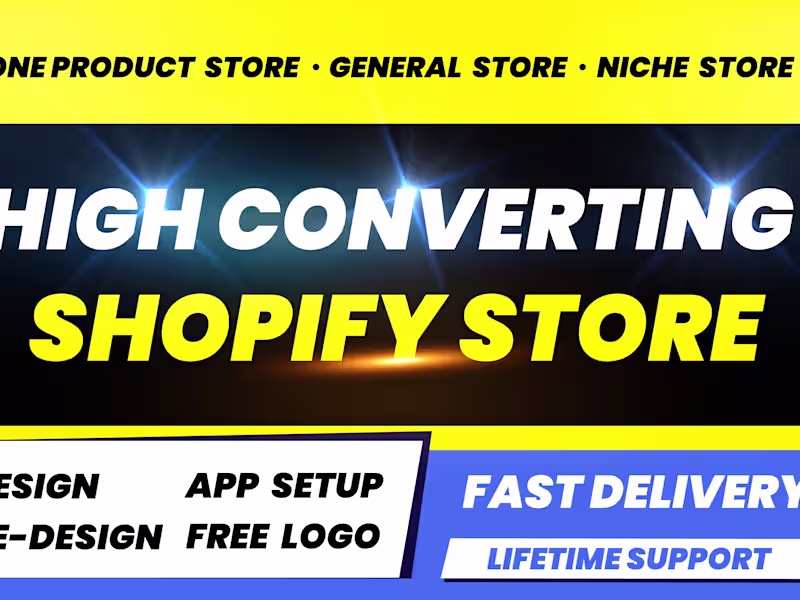 Cover image for Create a high-converting Shopify store