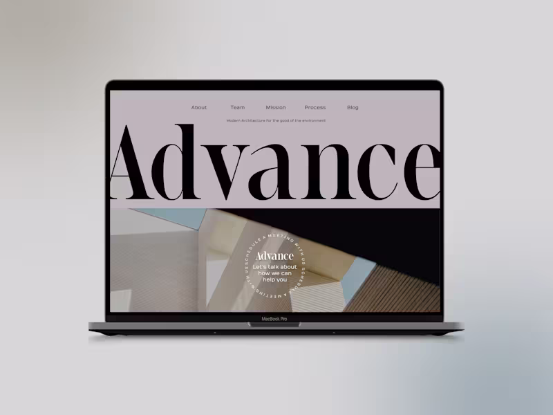 Cover image for Advance 