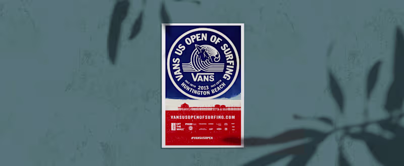 Cover image for Celebrating Surf | Printing Production for Vans US Open Poster