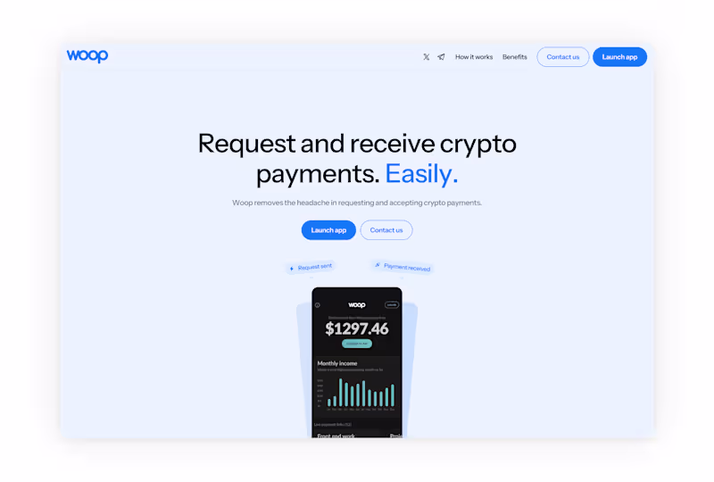 Cover image for Landing Page Design - Woop