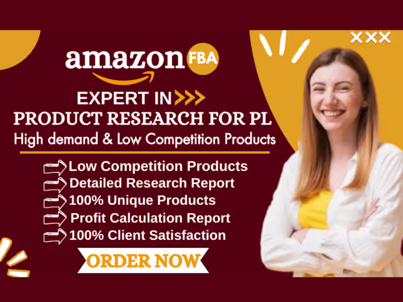 Cover image for I will do amazon FBA product research and amazon product hunting
