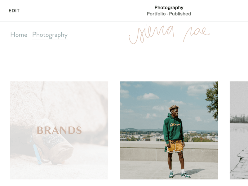 Cover image for Website for Sierra Rae Studio