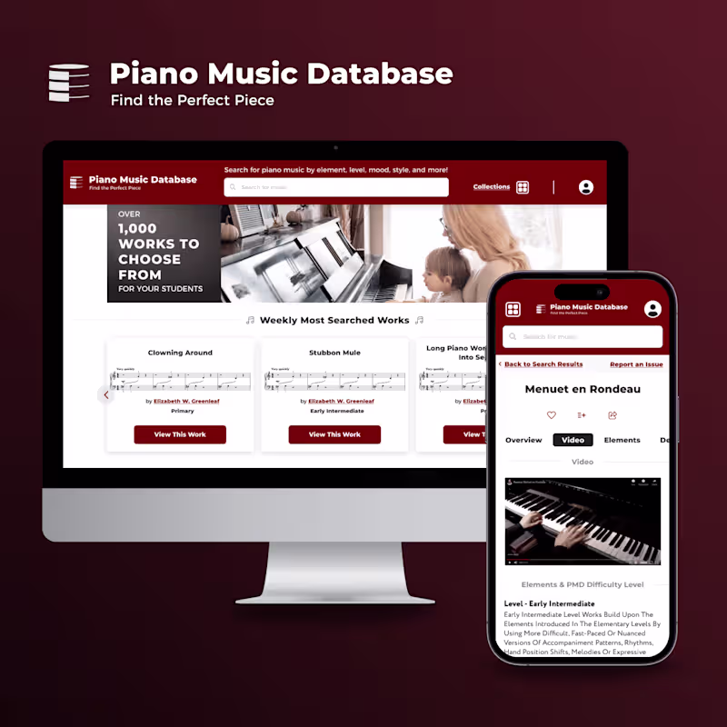 Cover image for Piano Music Database