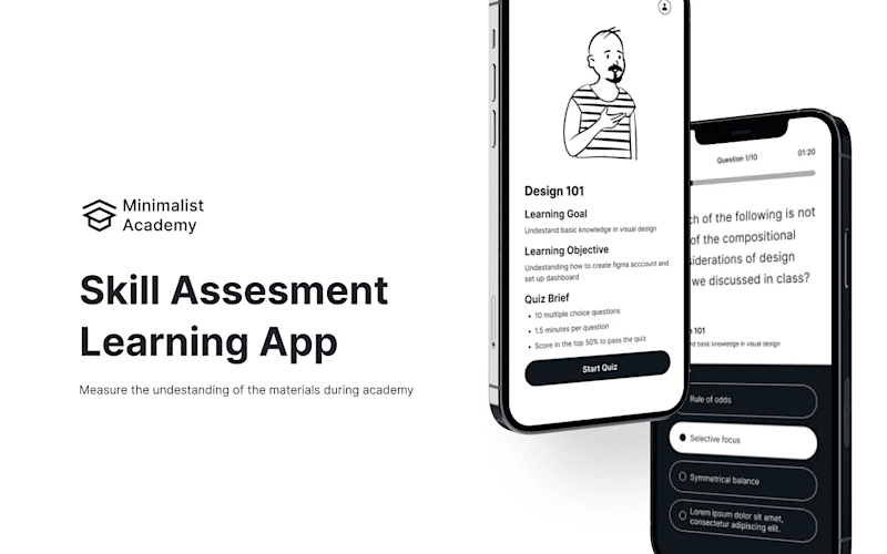 Cover image for Minimalist Academy — An Skill Assessment App for Measure Student