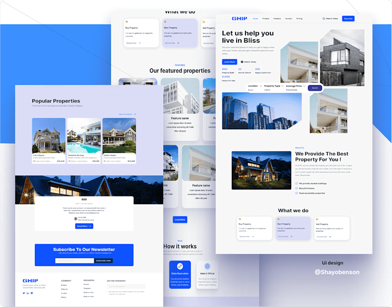 Cover image for Website Design, Mobile app design :: Behance