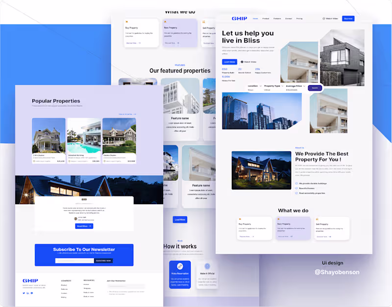 Cover image for Website Design, Mobile app design :: Behance