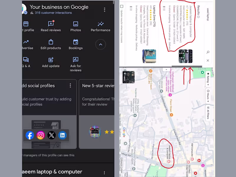 Cover image for Successfully ranked google business profile on google