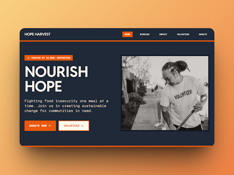 Cover image for Nourish Hope Charity Website Design