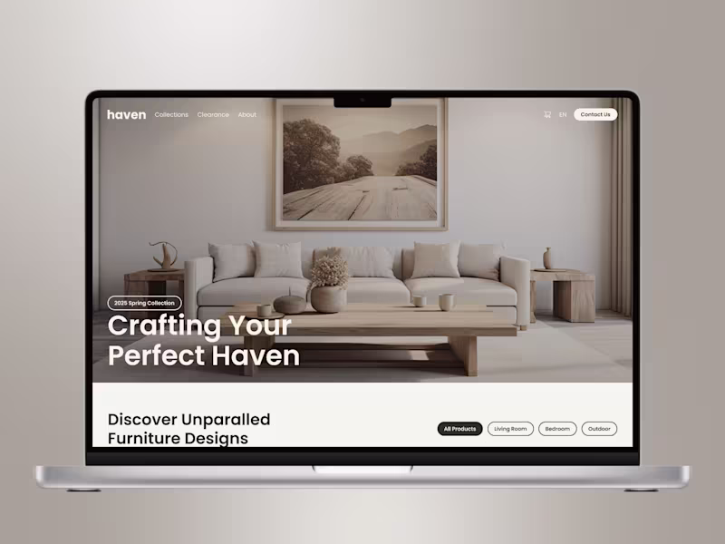 Cover image for Haven: Premium Furniture E-Commerce Experience