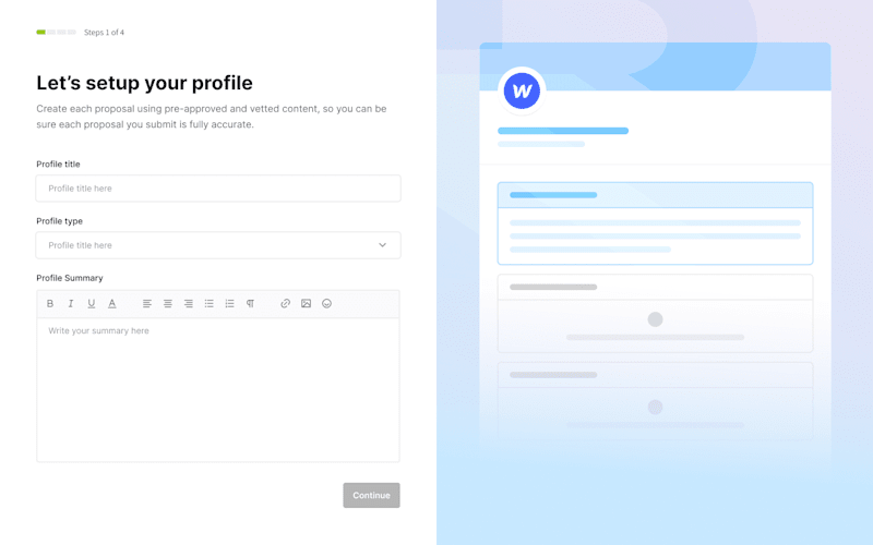 Cover image for RFPIO Profile Creation