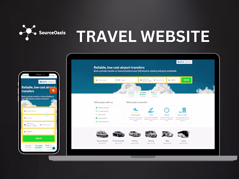 Cover image for Travel Services Website