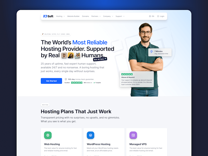 Cover image for ICDSoft Home Page Redesign & Brand Refresh