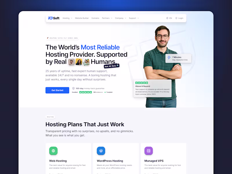 Cover image for ICDSoft Home Page Redesign & Brand Refresh