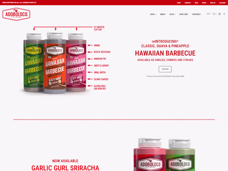 Cover image for Spicy & User-Friendly: E-commerce Design for Adoboloco Hot Sauce