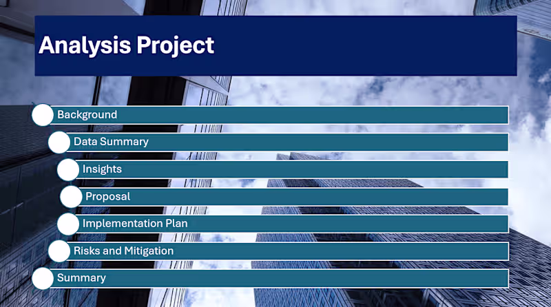 Cover image for Data Analysis - Corporate Presentation