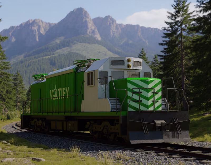 Cover image for GP38 Electric Locomotive 3D Animation Project