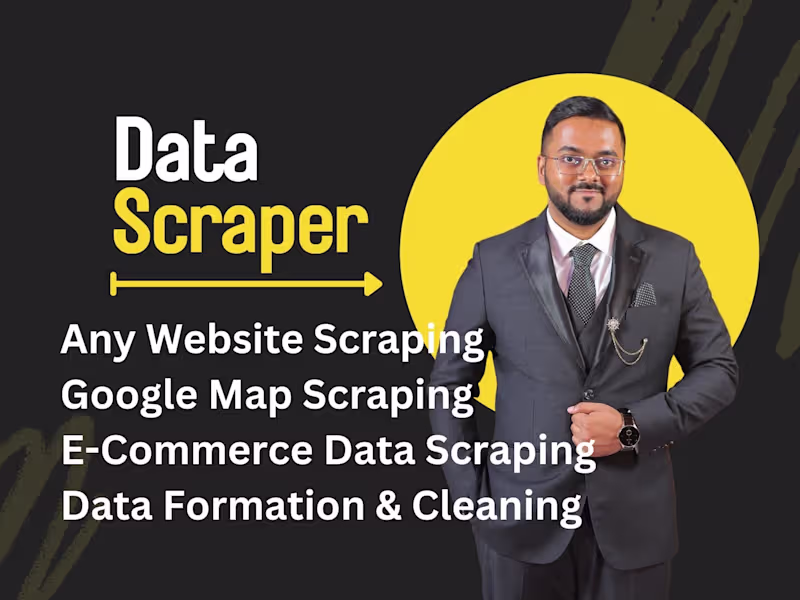 Cover image for Web scraper for your Business Strategies & Market Research