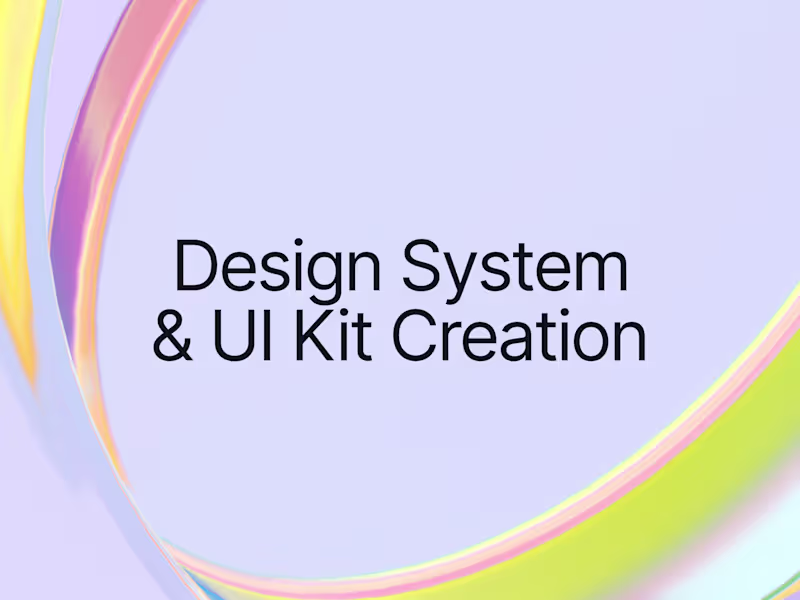 Cover image for Design System & UI Kit Creation