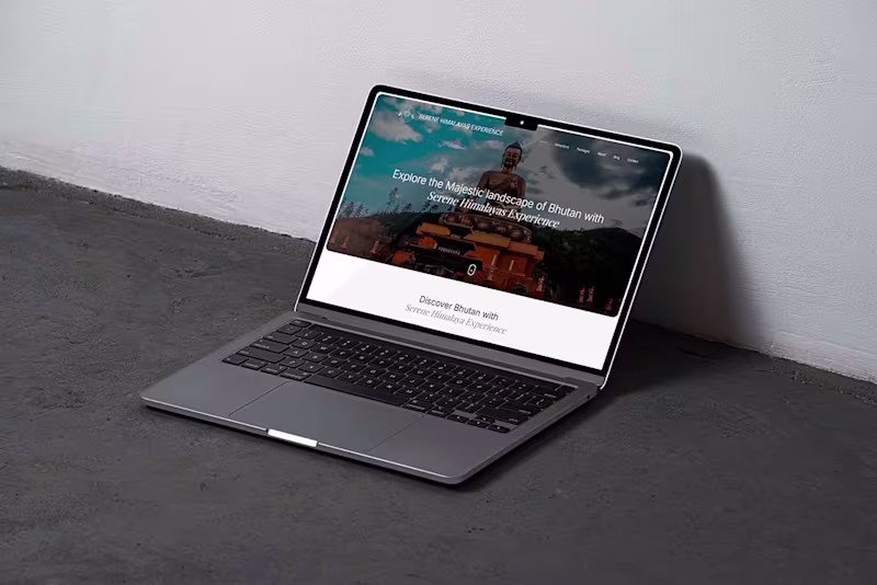 Cover image for A comprehensive website for Serene Himalayas Travel, a Bhuta...