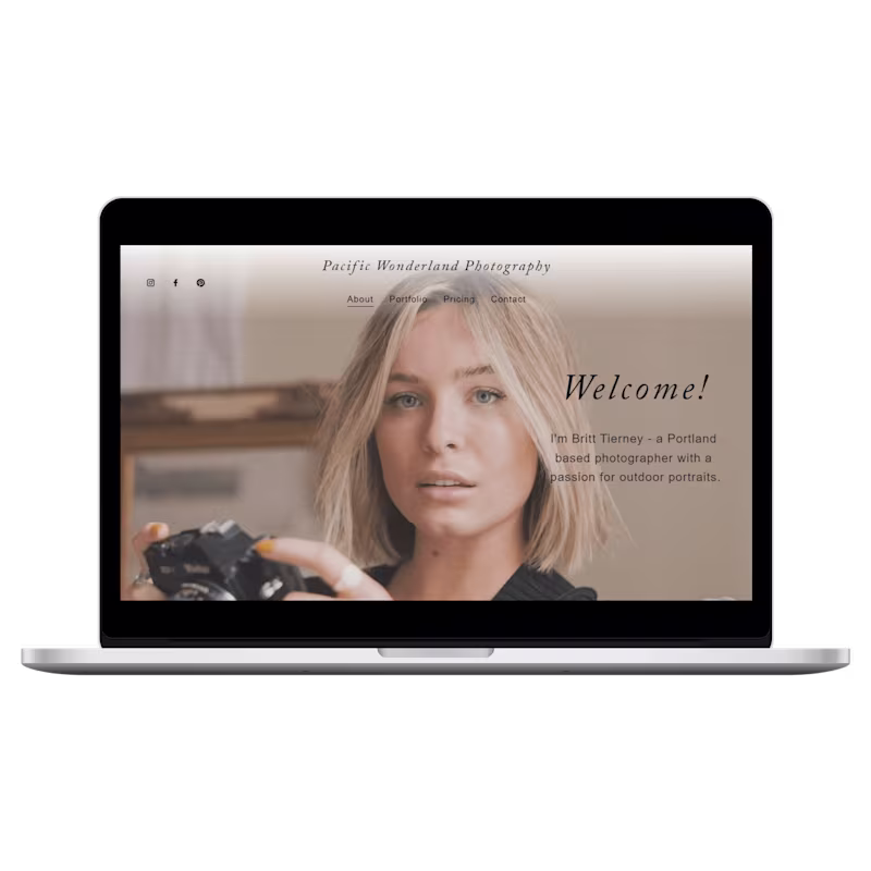 Cover image for Photography Website | Pacific Wonderland Photography