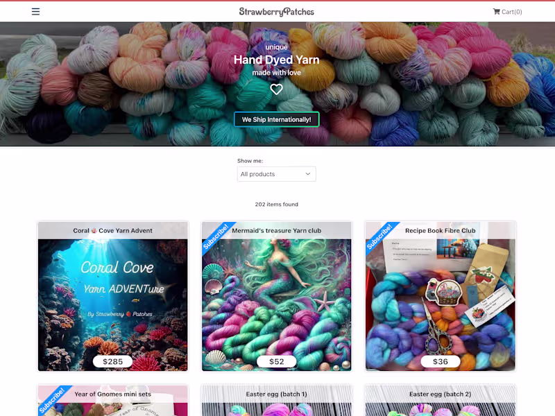 Cover image for Strawberry Patches Yarns