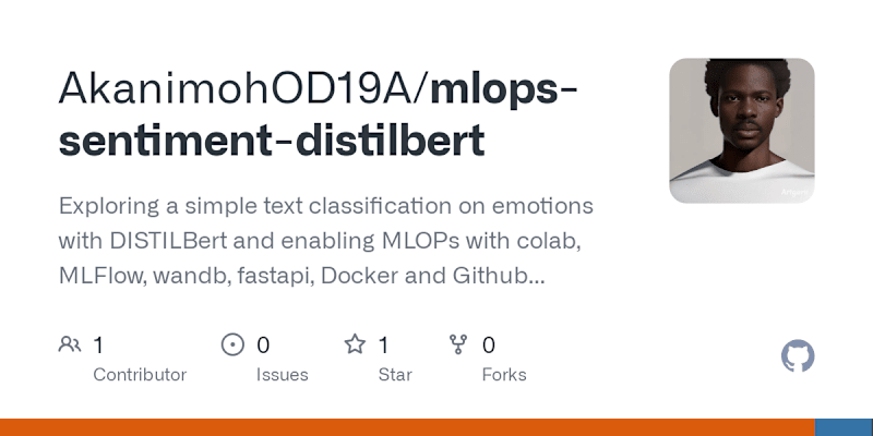 Cover image for MLOps API: Sentiment Analysis with DistilBERT