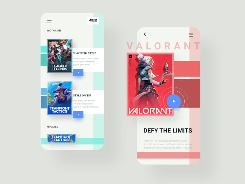 Cover image for Riots Games Mobile App
