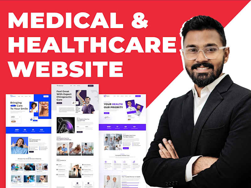 Cover image for I will design healthcare and medical website