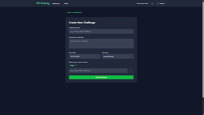 Cover image for FitFrenzy – Fitness Challenge App 💪 Launched FitFrenzy, a f...