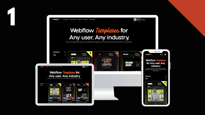 Cover image for Web flow Template Selling Website | Responsive Design