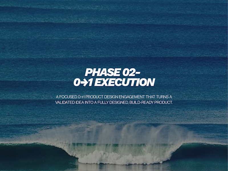 Cover image for PHASE 02 — 0→1 EXECUTION BUILD