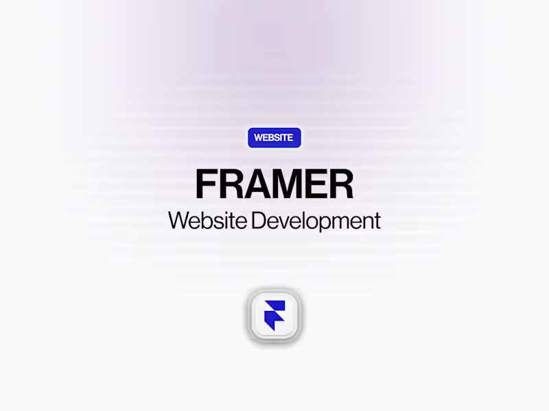 Cover image for Framer | Website Development