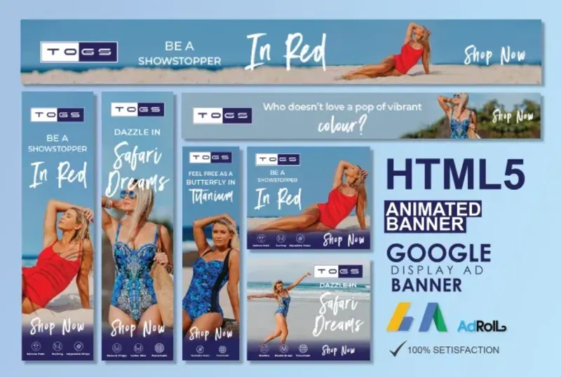 Cover image for Create animated HTML 5 banner ads, GIF or static banners 
