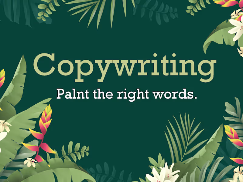Cover image for Copiwriting – Plant the right words.