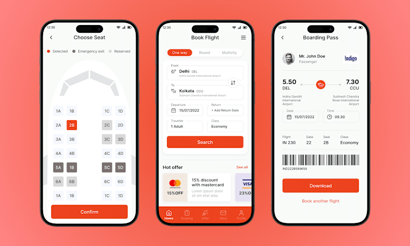 Cover image for SkyWay – Smarter Flight Booking App Development