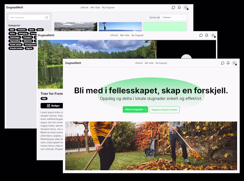 Cover image for Volunteering Platform in Norway