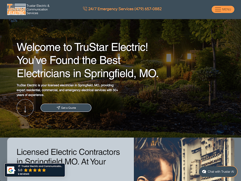 Cover image for TruStar Electric | Licensed Electricians in Springfield, MO