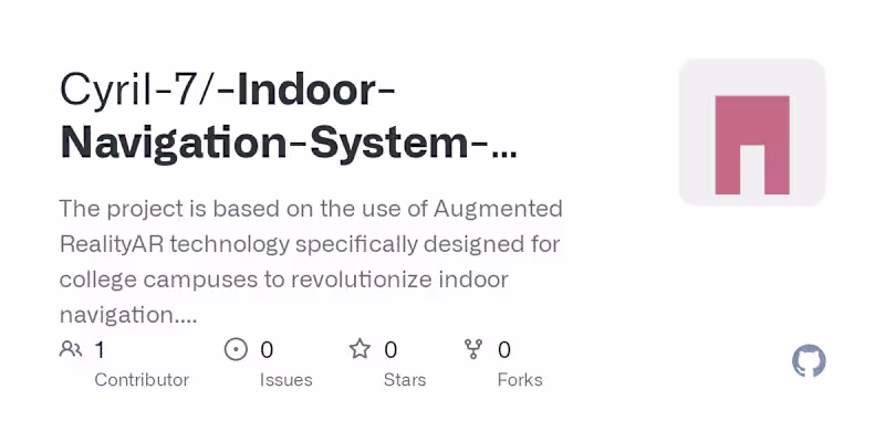 Cover image for Indoor Navigation System Using Augmented Reality (AR)