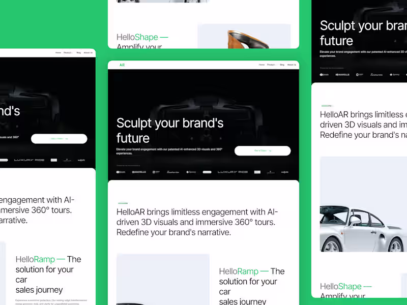 Cover image for E-commerce's Future: HelloAR's Immersive AR Website Redesign