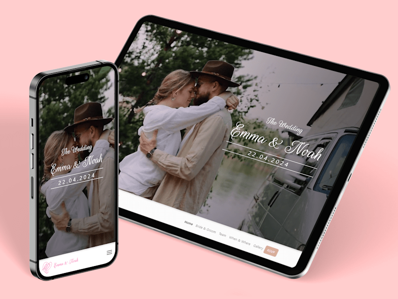 Cover image for Emma & Noah Wedding website