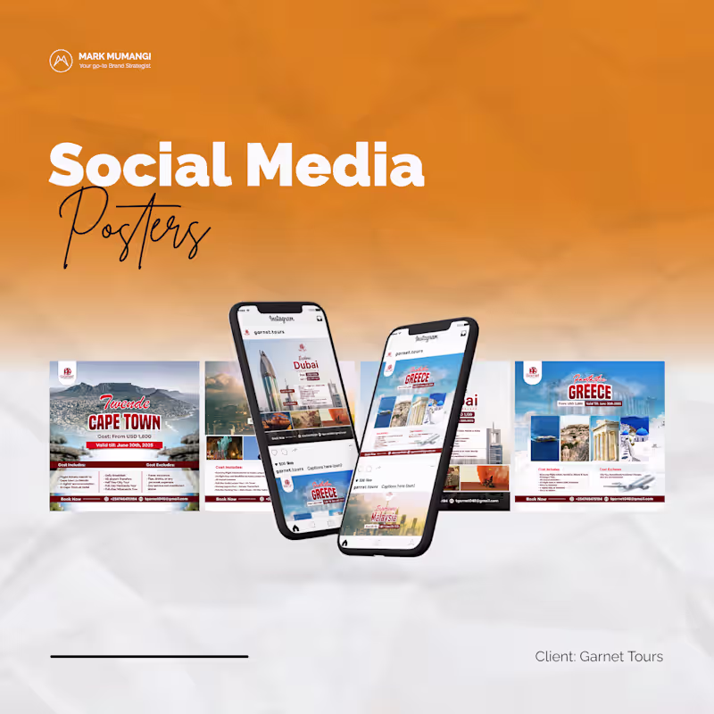Cover image for Garnet Tours - Social Media Posters