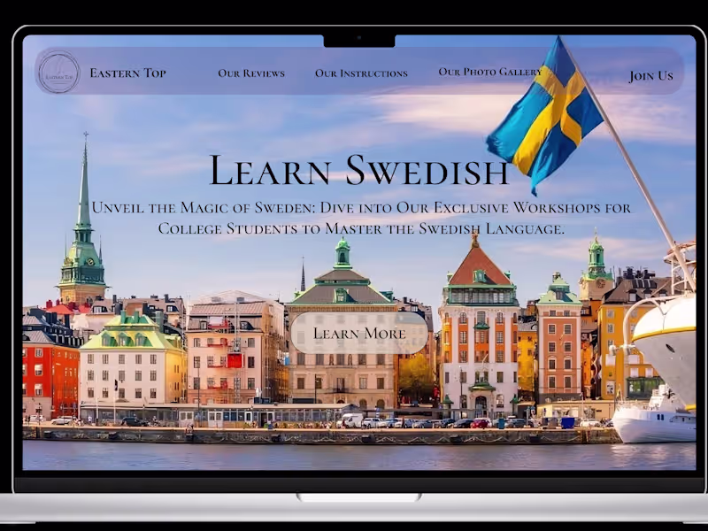 Cover image for Express landing page for workshops for learning Swedish