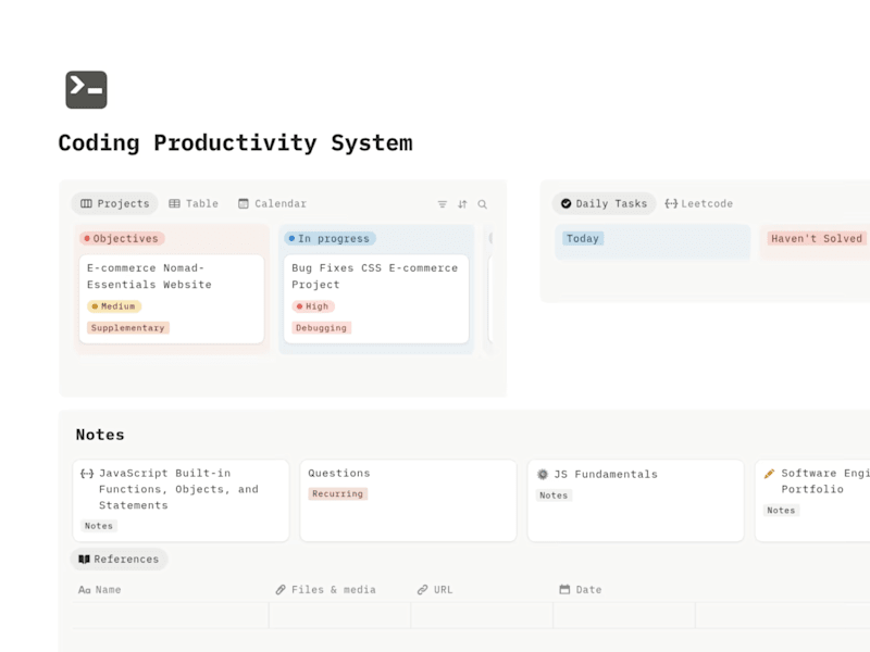 Cover image for Coding Productivity System 