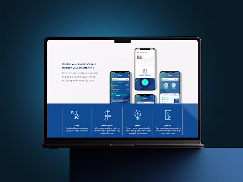 Cover image for UX Design for PhoneIn's Secure Entry App