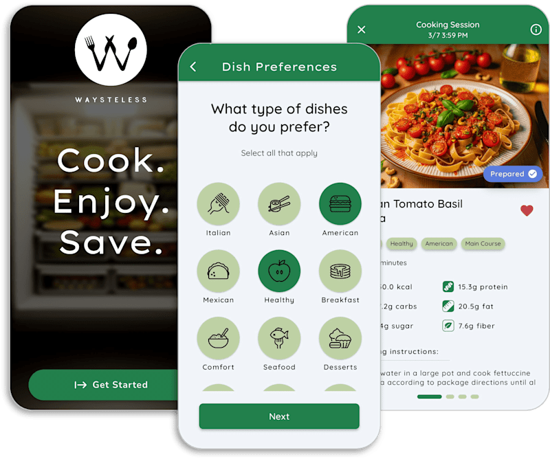 Cover image for Waysteless - an AI-powered recipe generator