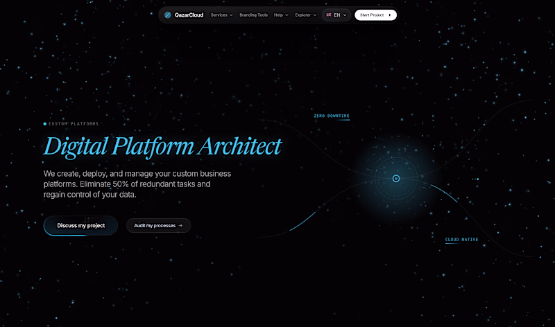 Cover image for QAZAR.CLOUD (https://qazar.cloud) | Digital Platform Archite...