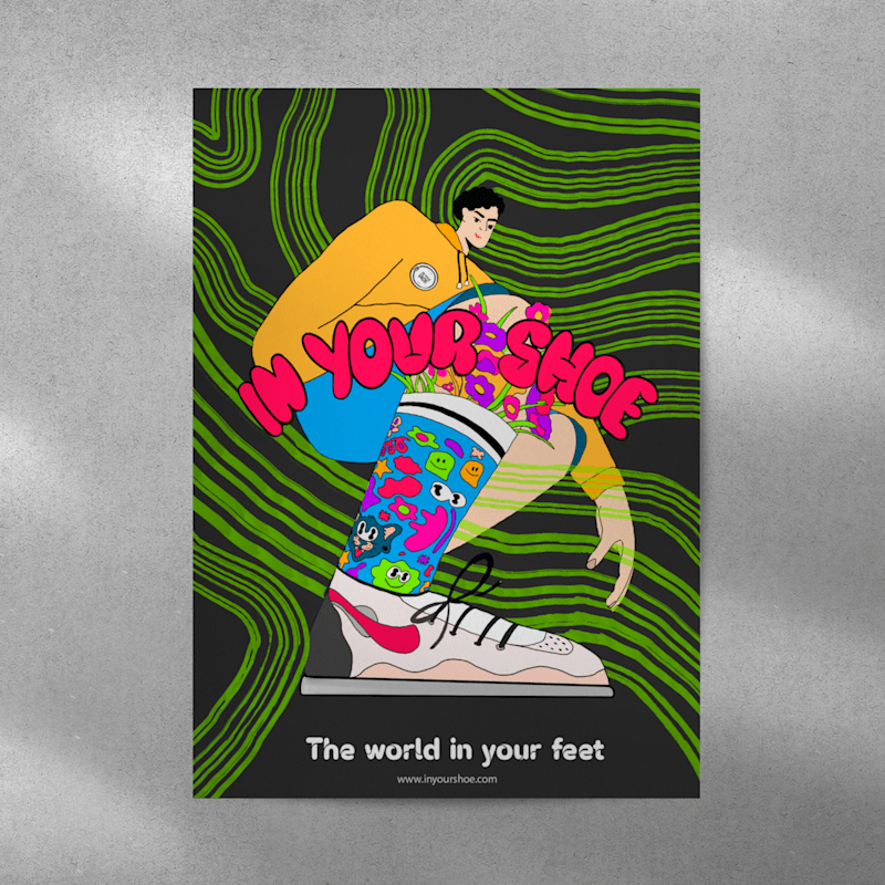 Cover image for Digital Illustrated abstract poster :: Behance